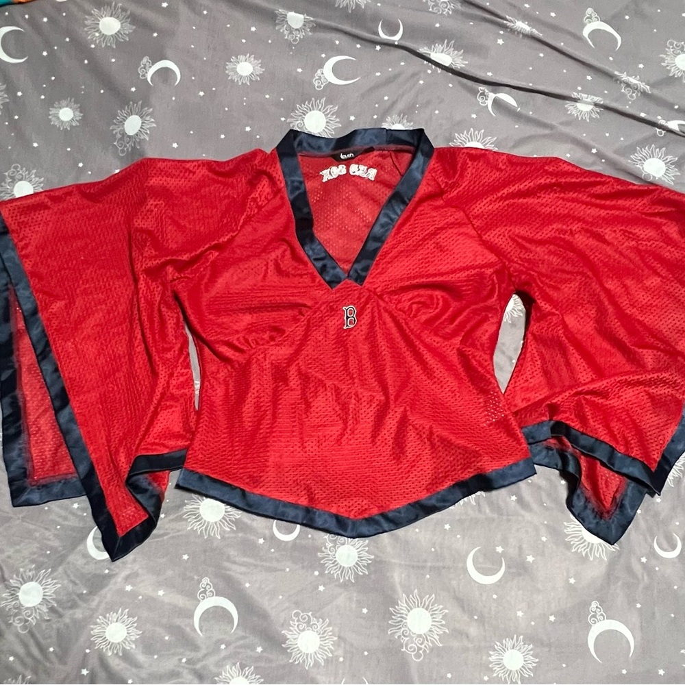 Sexy Boston Red Sox V neck top